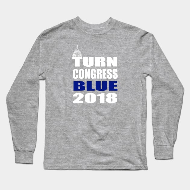 Turn Congress Blue 2018 Long Sleeve T-Shirt by xenapulliam